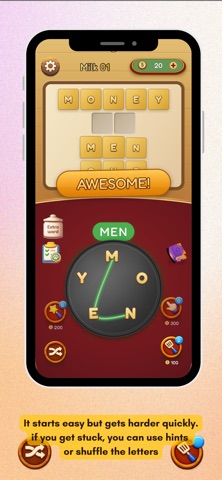 Word Bake: Crossword Game iPhone screenshot