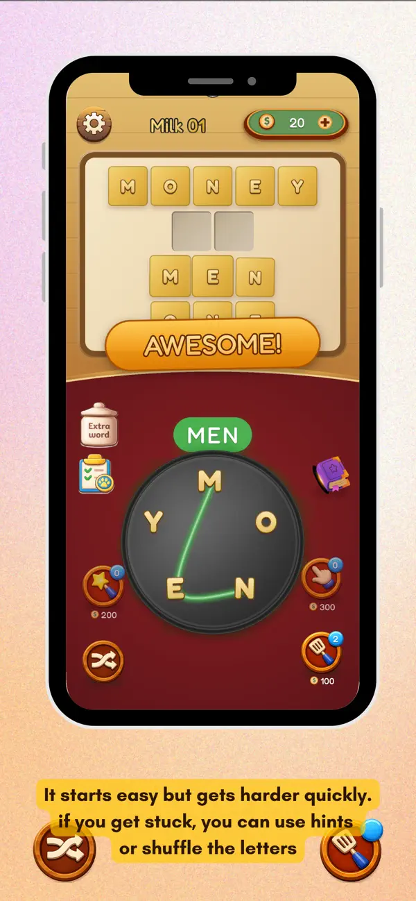 Screenshot #3 pour Word Bake: Crossword Game