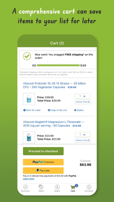 Vitacost Screenshot
