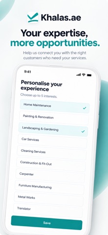 Khalas.ae - Service Provider Screenshot 5 of 6