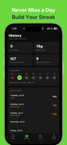 Protn - Track Your Protein iPhone screenshot