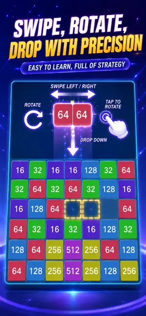 Number Merge:Challenge to 2048 screenshot 2