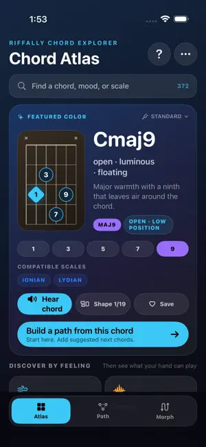 RiffAlly Chord Explorer screenshot 3