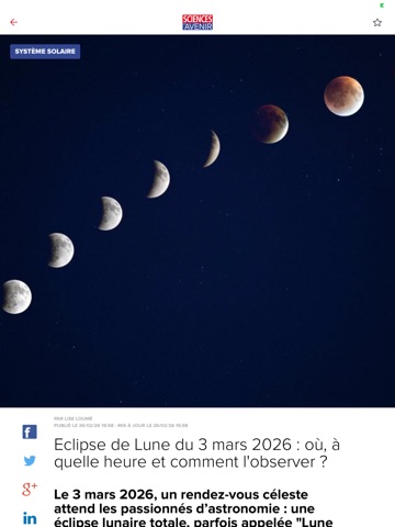 Sciences et Avenir ipad screenshot 4