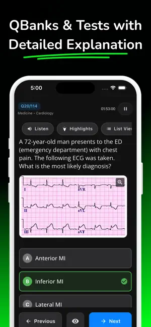 Revisable: NEET, USMLE, AMC iPhone screenshot 4