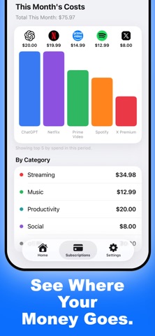 Subscription Manager: Subzly Screenshot 4 of 5
