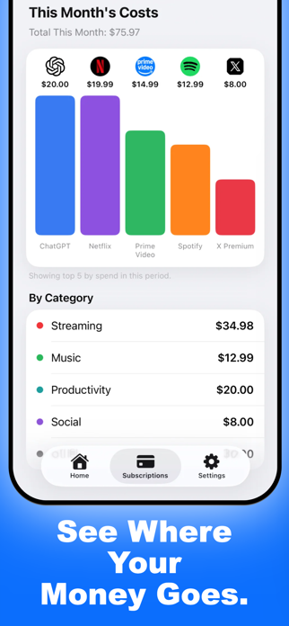 Subscription Manager: Subzly Screenshot 4 of 5