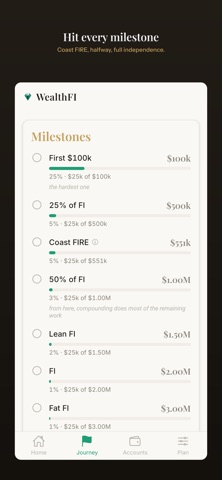 WealthFI - FIRE Calculator Screenshot 5 of 7