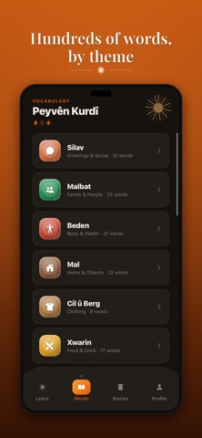 Fêrbûn - Learn Kurdish iPhone screenshot
