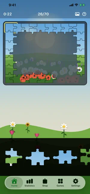 Daisy Garden Jigsaw Puzzle screenshot 1