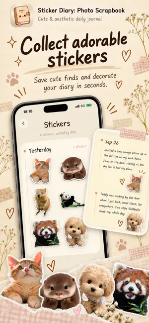 Sticker Diary: Photo Scrapbook screenshot 3