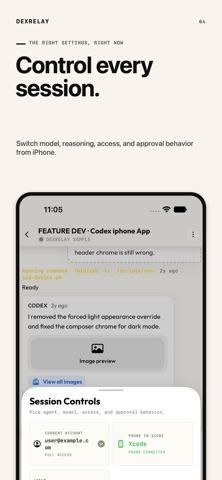 DexRelay: Claude Code & Codex Screenshot 4 of 5
