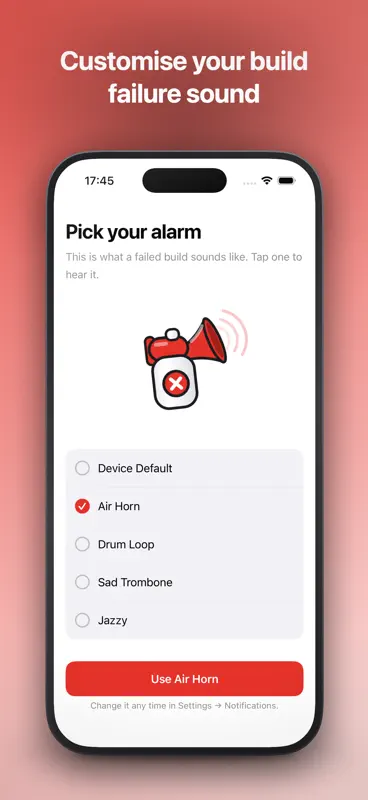 Buildhorn: CI/CD Alerts screenshot 3 of 5