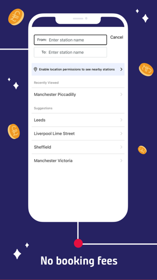 Northern Train Tickets & Times Screenshot