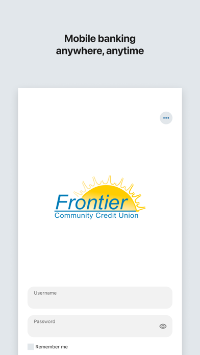 Screenshot #1 pour Frontier Community CU Mobile