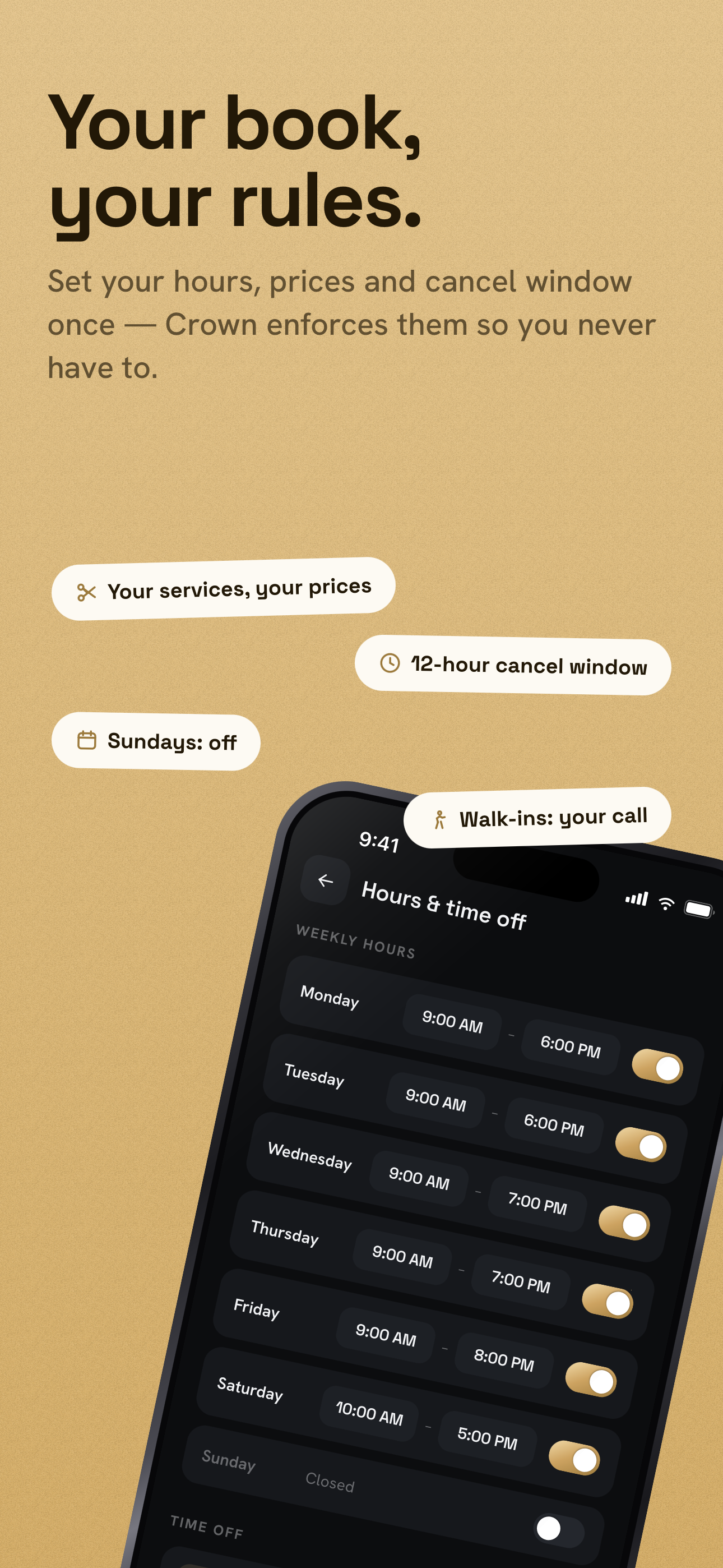 Crown: Barber Booking App screenshot 7