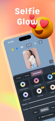 Snapure: Glow Selfie Cam Screenshot 1 of 4
