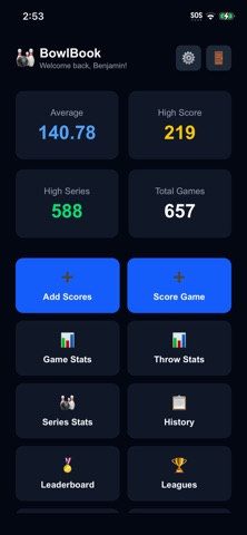 BowlBook Pro Screenshot 1 of 5