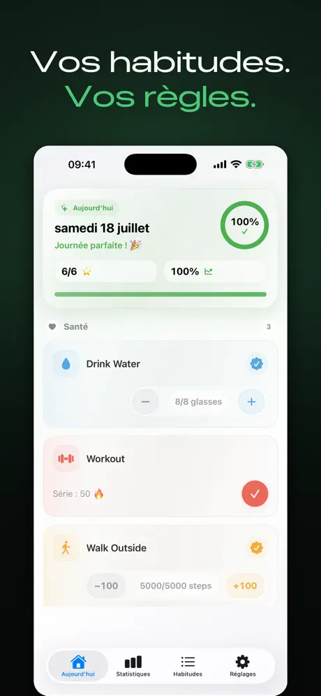 HabitForge - Habit Tracker — capture d'écran iPhone 1