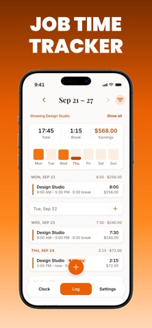 Hours Tracker: Work Time Clock Screenshot 5 of 6