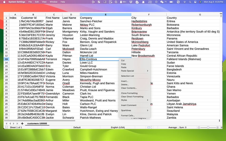 CSV Editor Pro' (macOS) Podle: 远腾 李 CSV Editor Pro' (macOS) Podle: 远腾 李