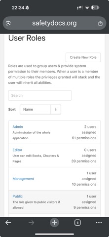 SafetyDocs screenshot