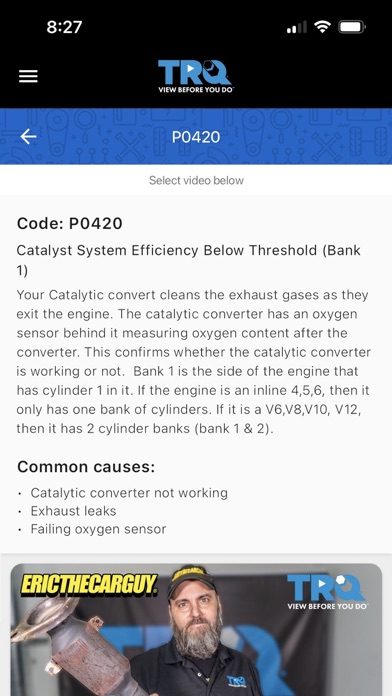 TRQ Auto Parts Screenshot