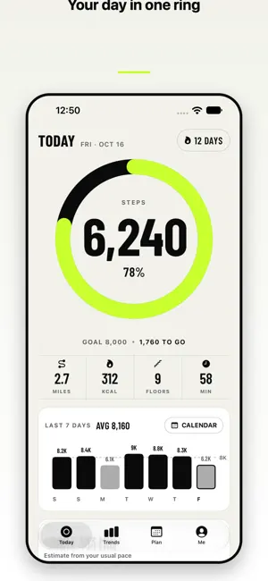 StepRing: Walking Step Counter screenshot 1