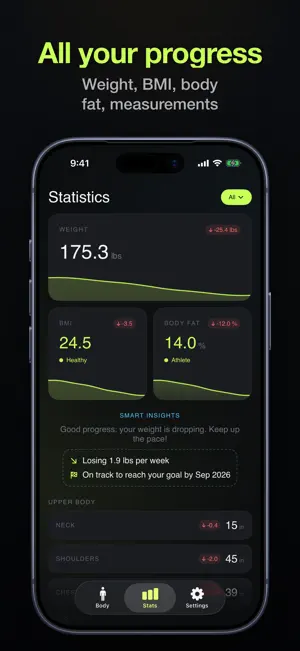 Body Tracker: Measurements Log screenshot 4