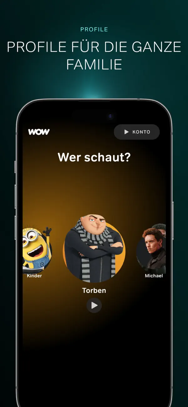 WOW iPhone App Screenshot 7 – Unterhaltung