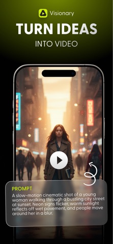 Visionary: AI Photo to Video iPhone screenshot
