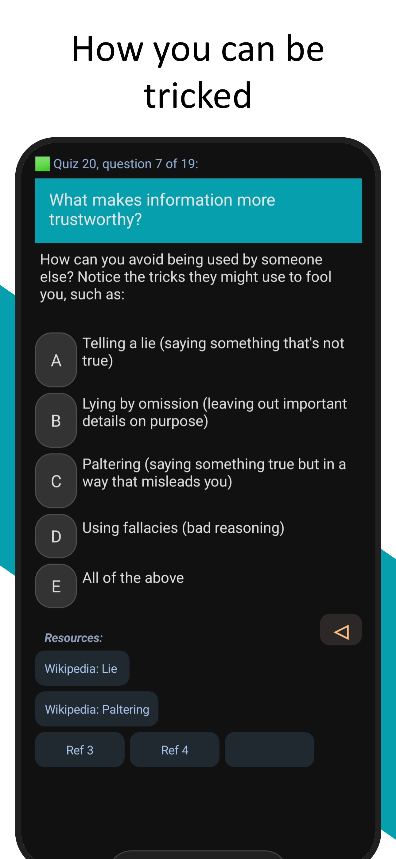 Advance: Life training