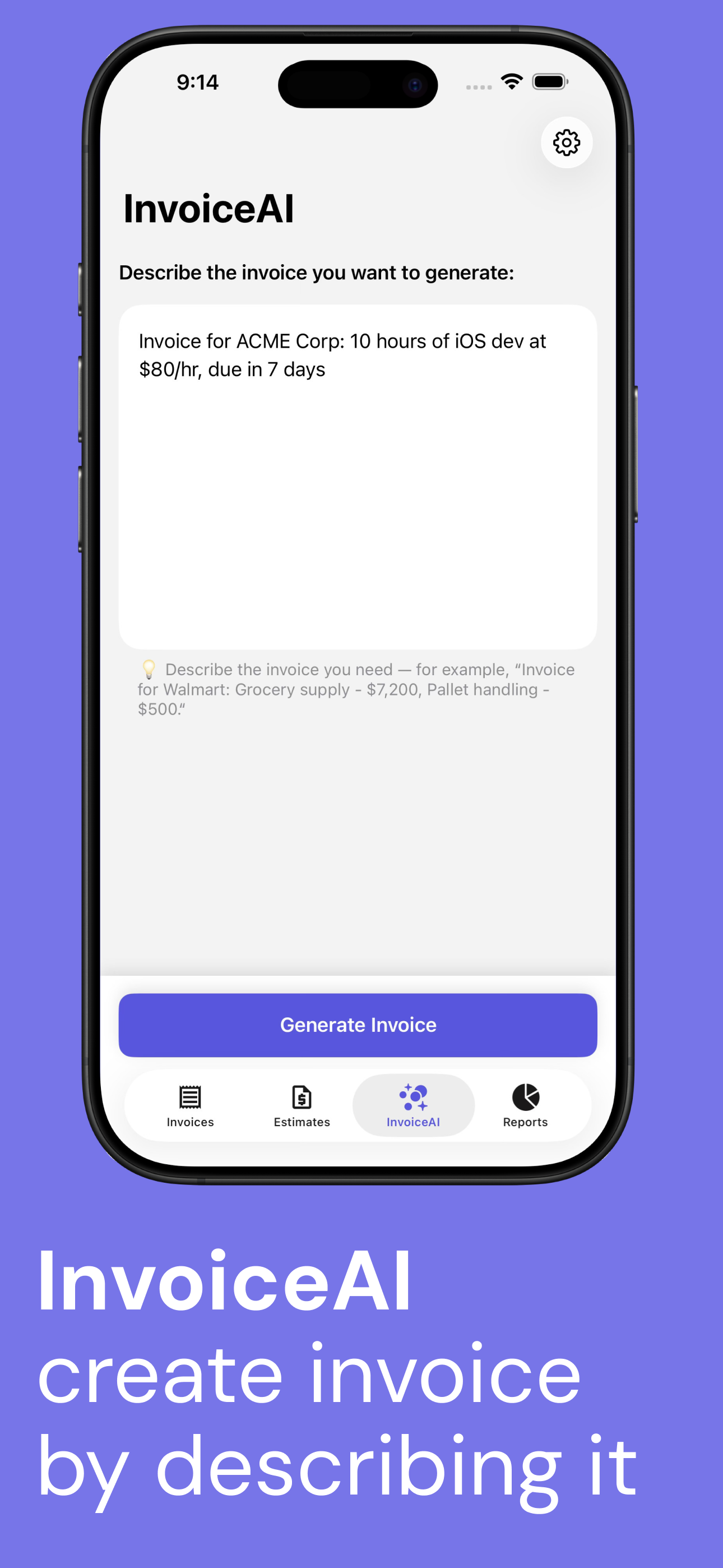 Estimate & Invoice Maker App
