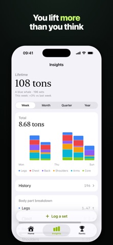 Tons: Exercise Snacking iPhone screenshot