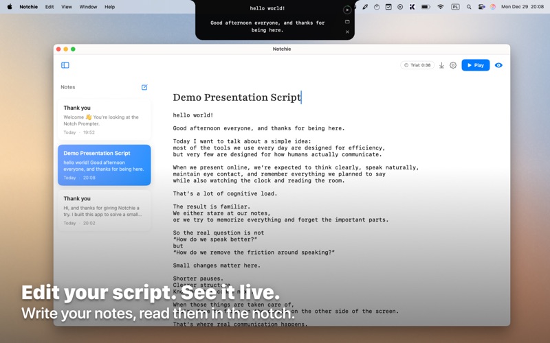 App screenshot