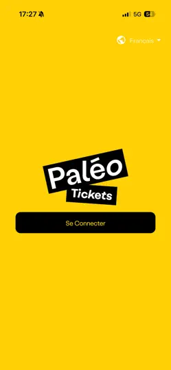 Capture d'écran de Paléo Tickets sur iPhone 1