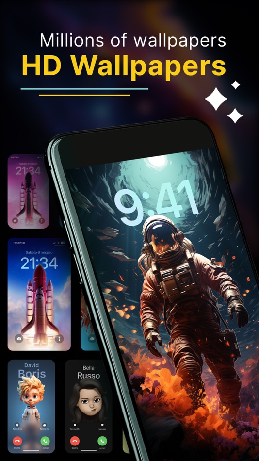 #1. Wallpapers OS 17 - Dynamic (iOS) 由: Nalin Savaliya