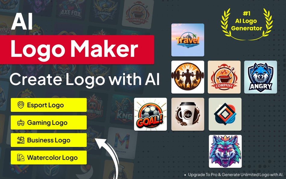 #1. AI Logo Generator• Logo Maker (macOS) 由: Umer Usman