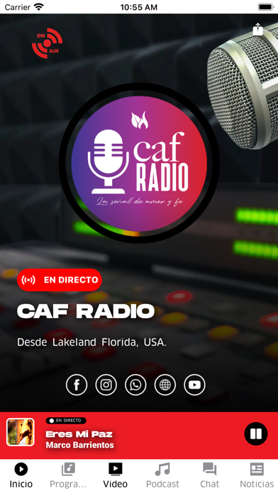CAF Radio Screenshot