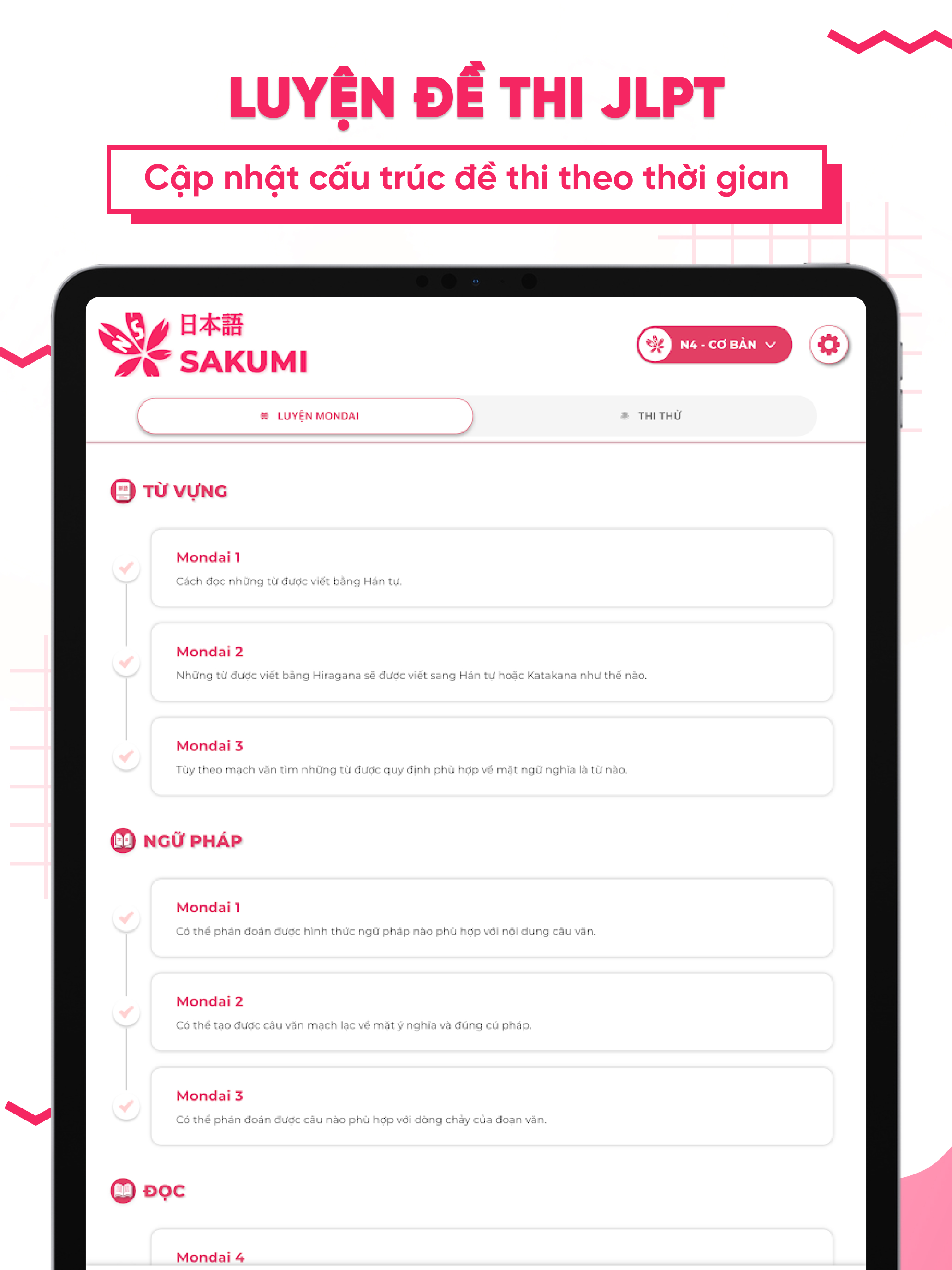 SAKUMI ー Học Tiếng Nhật & JLPT screenshot 19