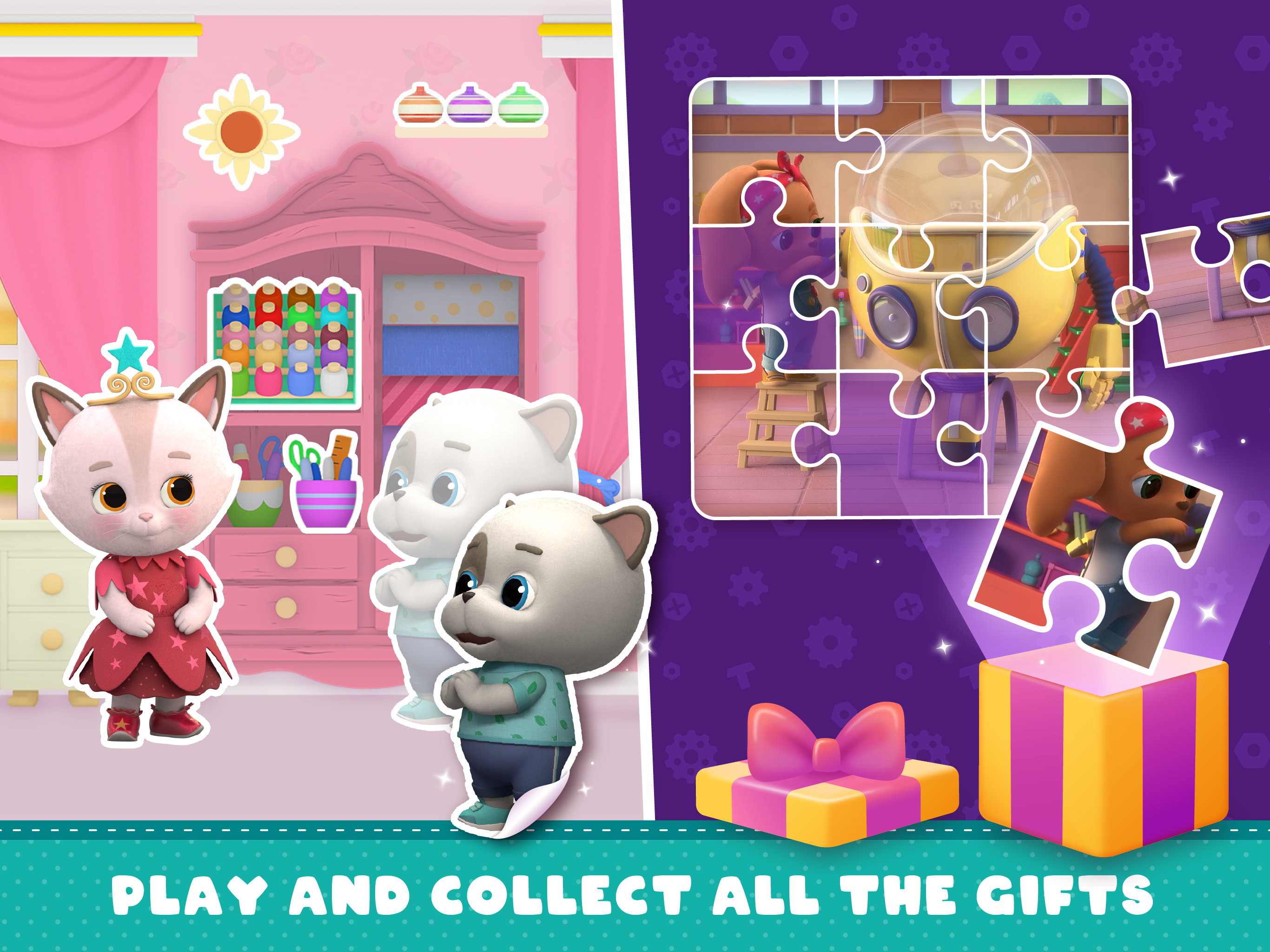 Kitty - Dogs: Math Abc Puzzles screenshot 14