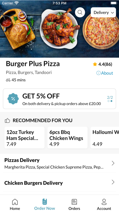 Burger Plus Pizza Screenshot