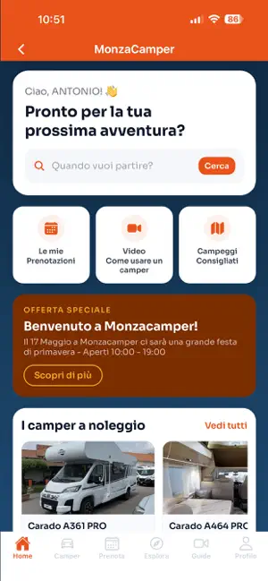 Monzacamper Noleggio Camper screenshot 2