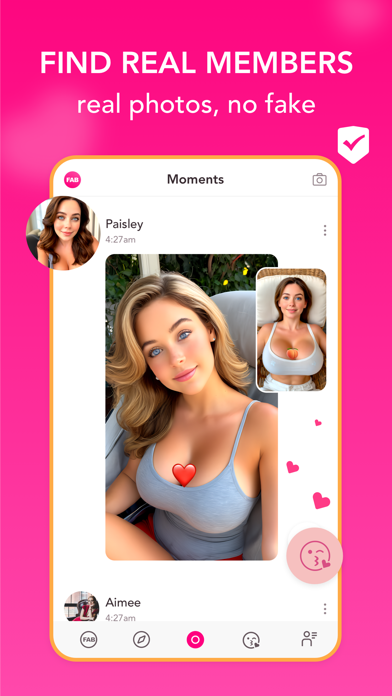 3Fab: Couples & Singles Dating iPhone screenshot 3 - Social Networking app