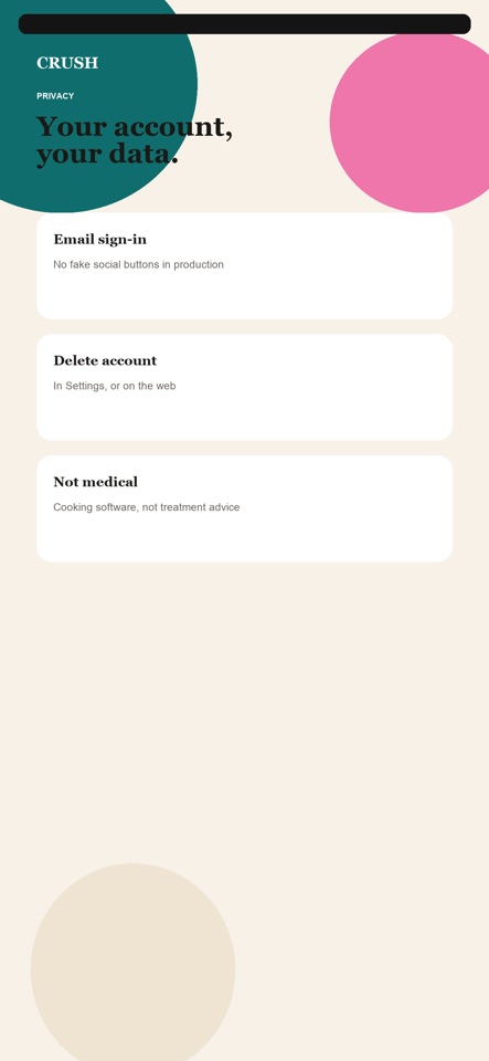 CRUSH Meals screenshot 5