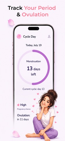Period Tracker App - Cycle Day screenshot