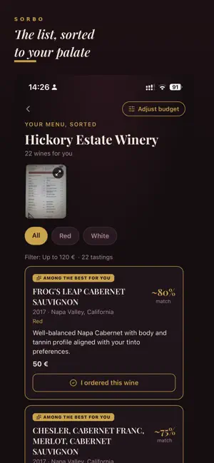 Sorbo: Wine Tasting Notes screenshot 3