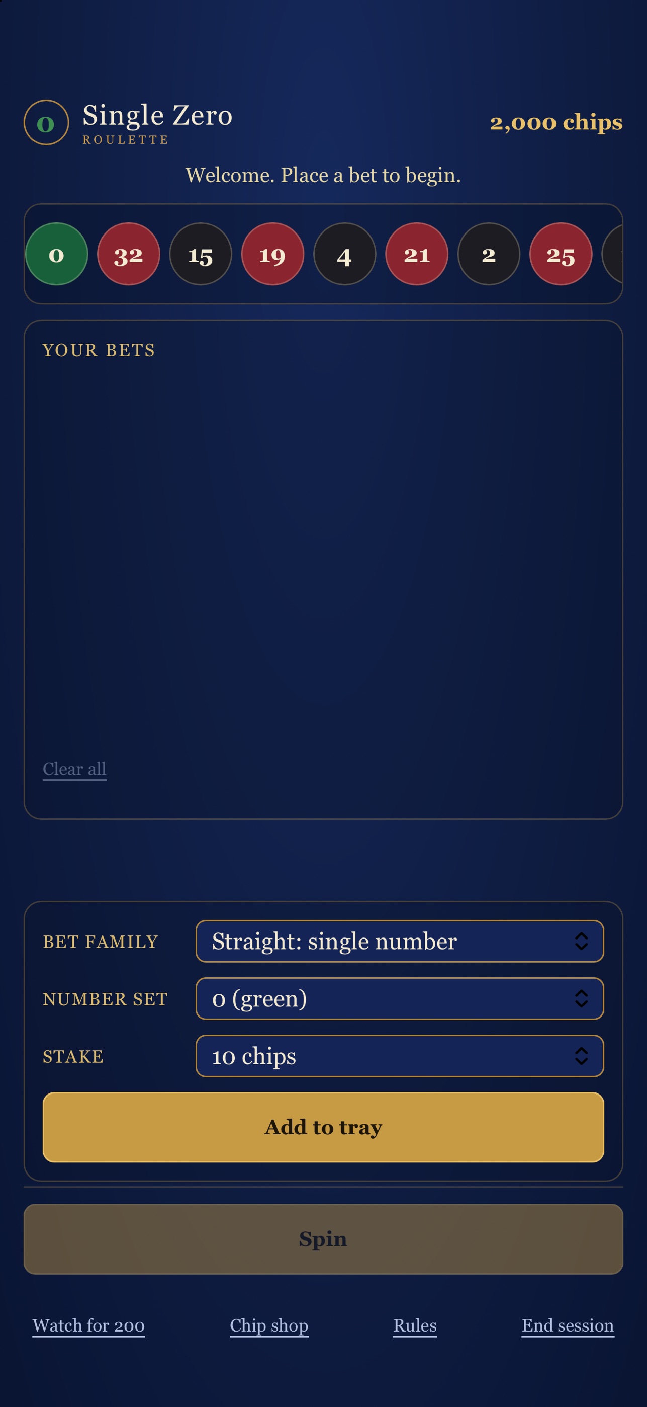 Screenshot 1 of Single Zero Roulette