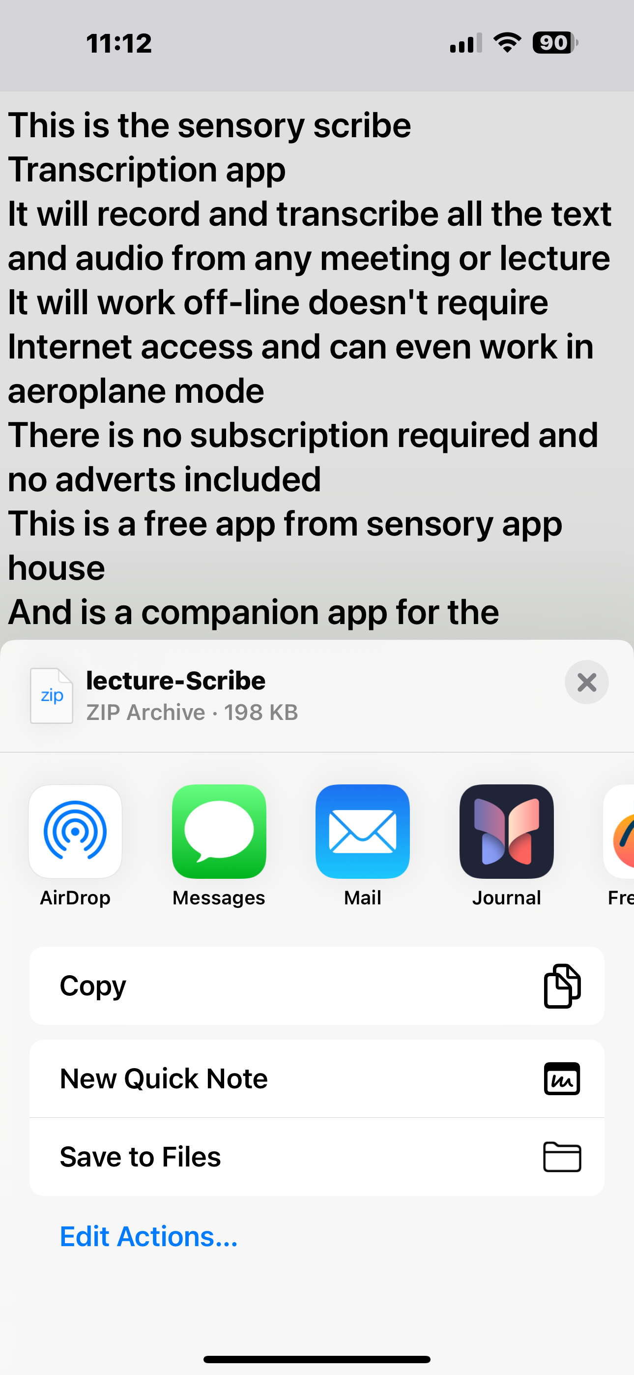 Sensory Scribe