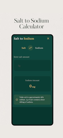 Sodium Tracker - My Salt Log screenshot